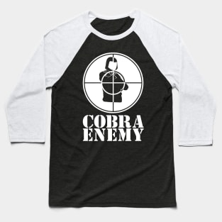 Cobra Enemy - White Baseball T-Shirt